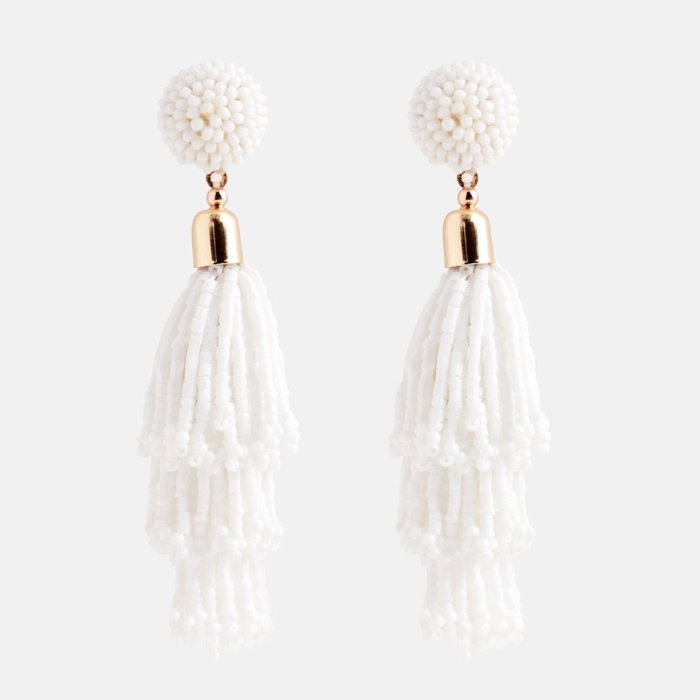 Nwt Panacea Beaded Tassel Earrings